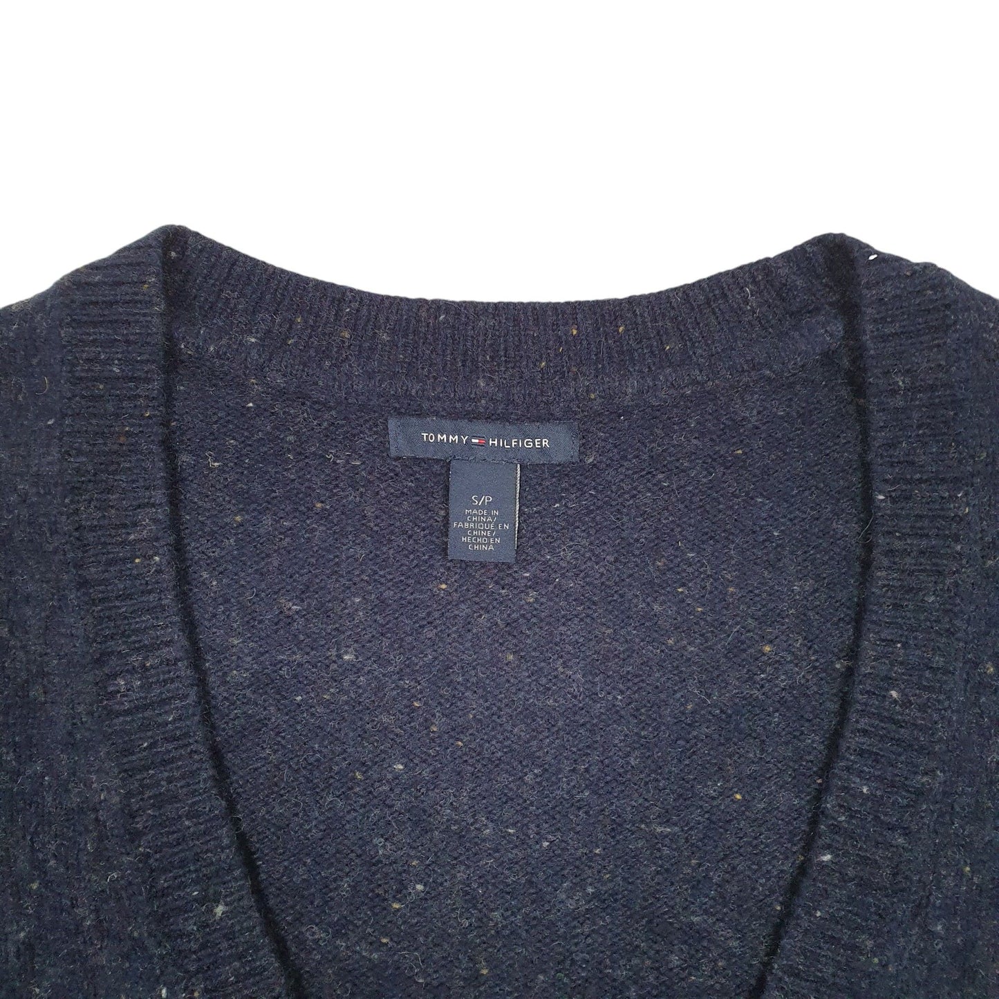 Womens Navy Tommy Hilfiger Knit Cardigan Jumper