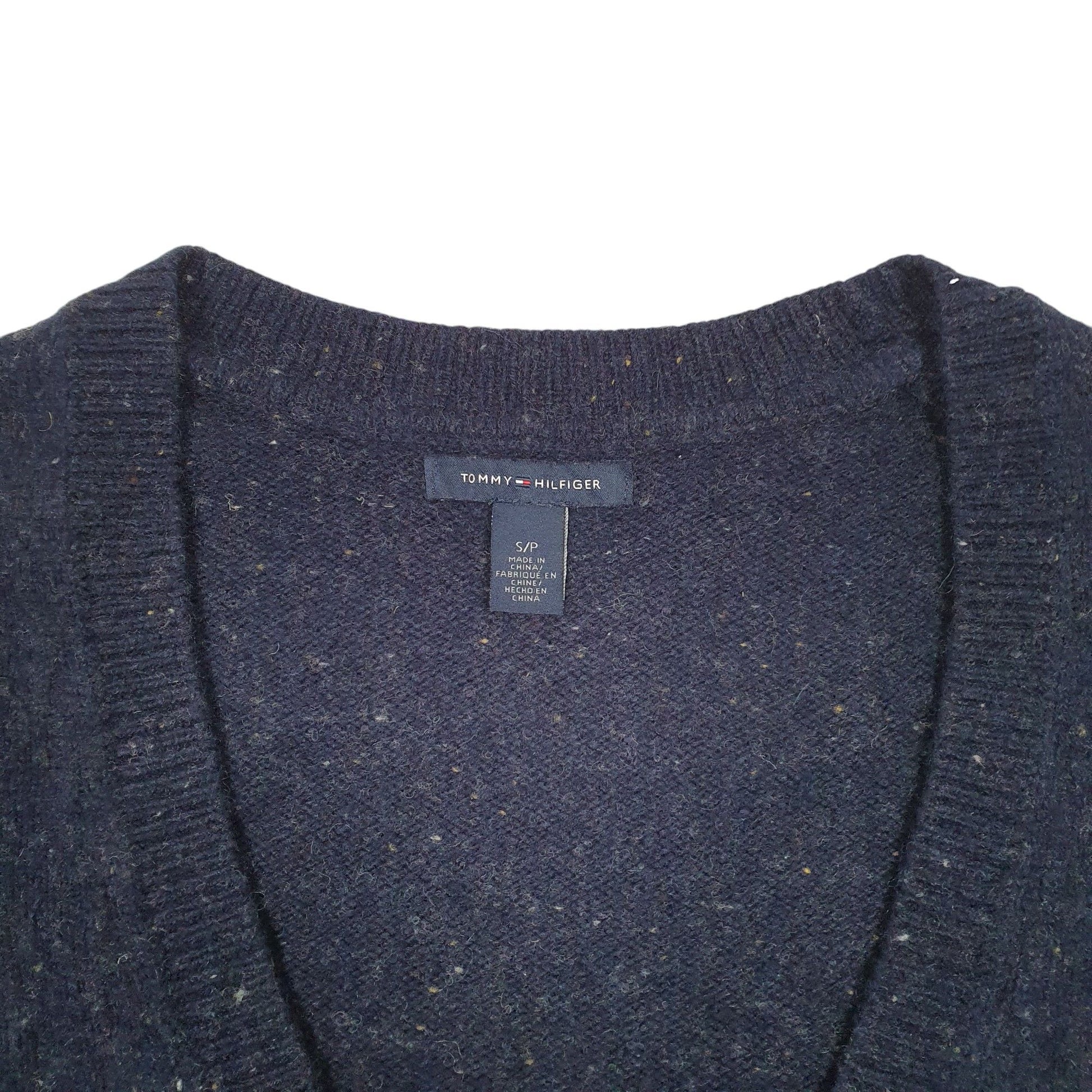 Womens Navy Tommy Hilfiger Knit Cardigan Jumper