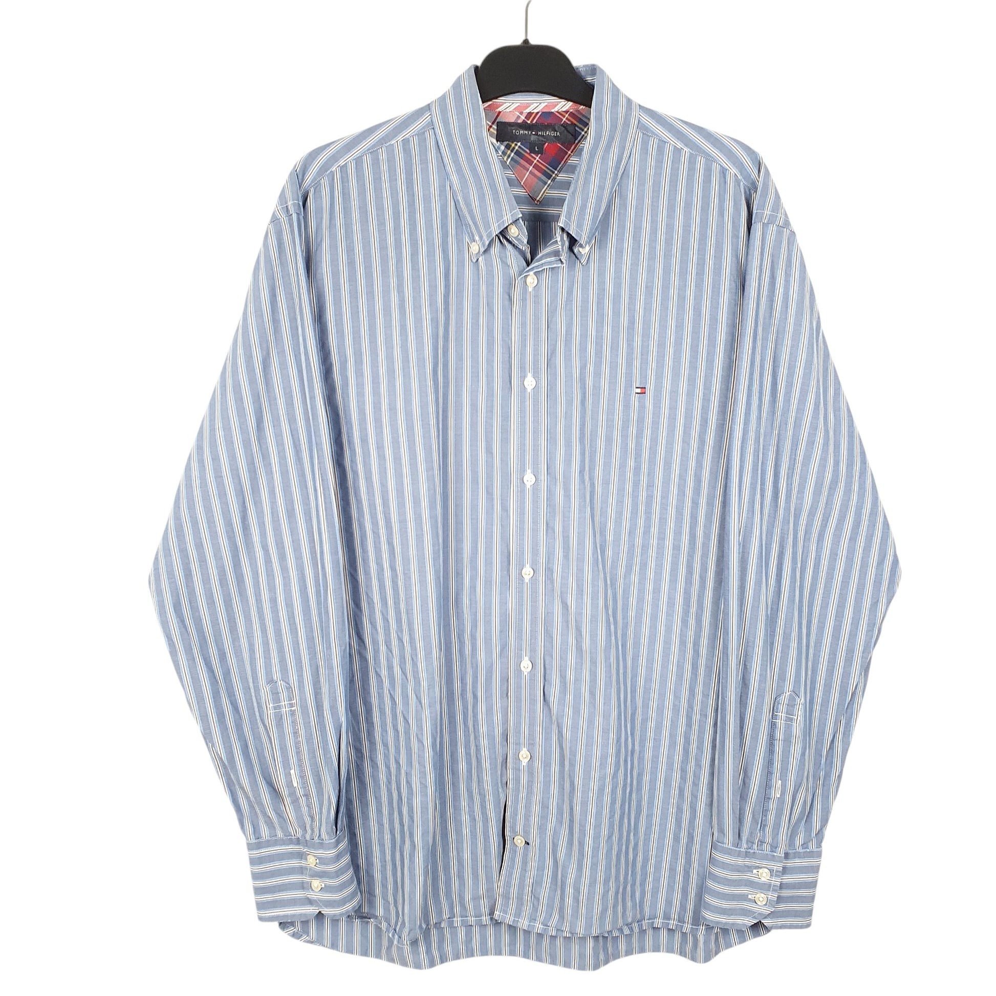 Mens Blue Tommy Hilfiger  Long Sleeve Shirt