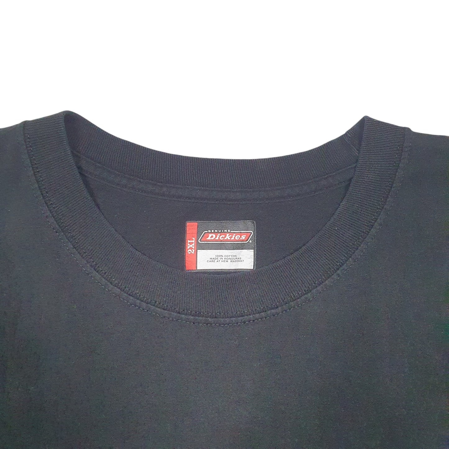 Mens Black Dickies Pocket Workwear Short Sleeve T Shirt