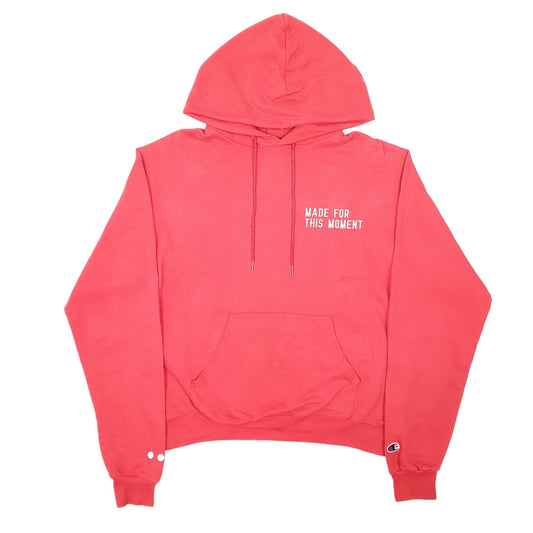 Mens Red Champion Made For This Moment Tour Hoodie Jumper