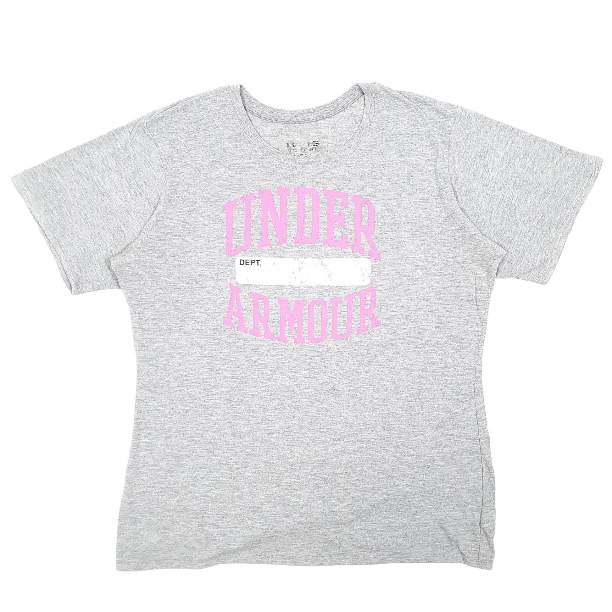 Womens Grey Under Armour  Short Sleeve T Shirt