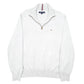 Mens Grey Tommy Hilfiger Knit Quarter Zip Jumper