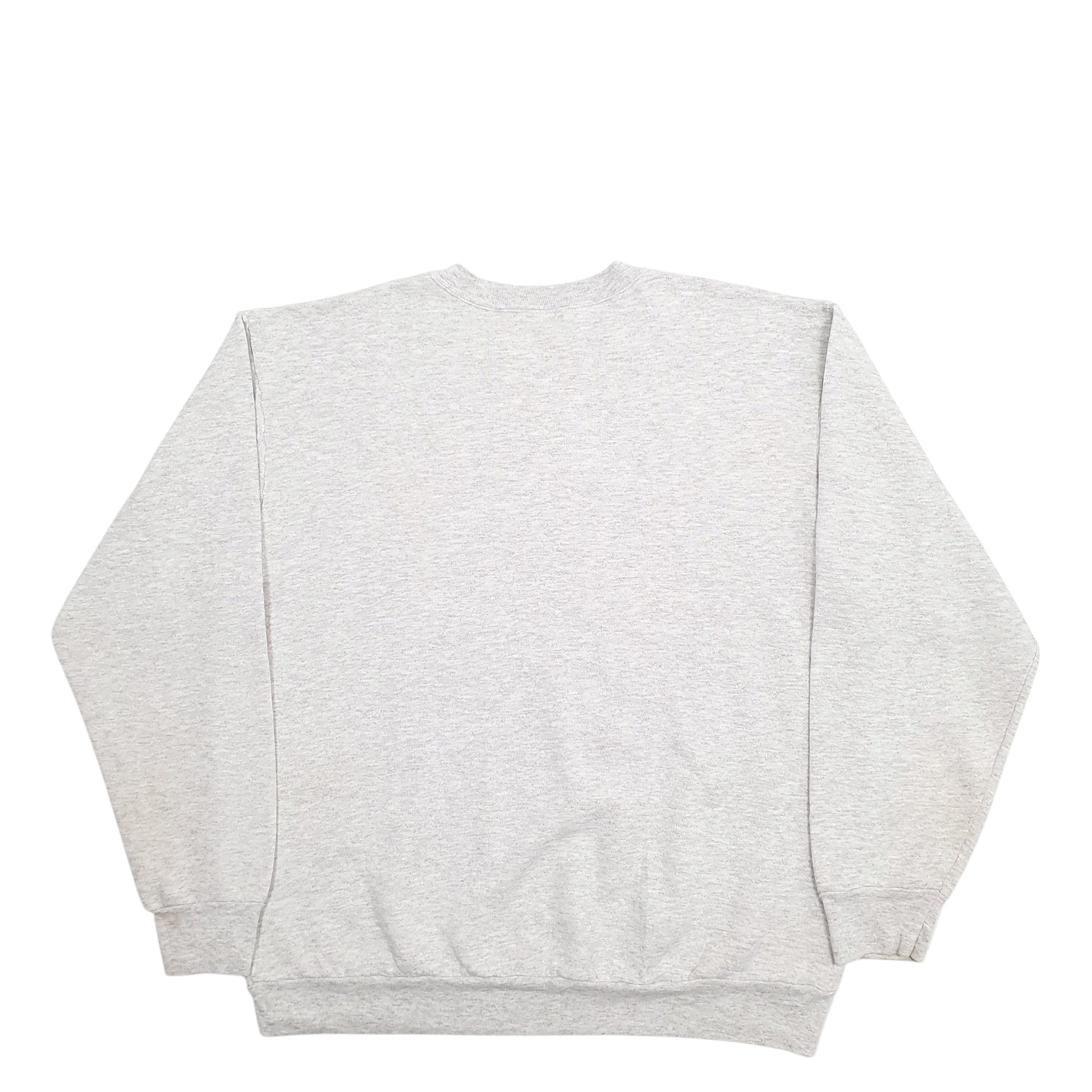 Mens Grey Unbranded Army Spellout Crewneck Jumper