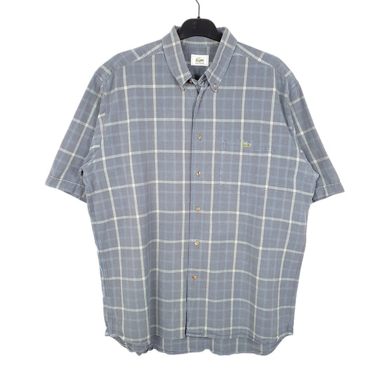 Mens Navy Lacoste  Short Sleeve Shirt