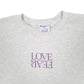 Mens Grey Champion Love Fear Life Church Crewneck Jumper