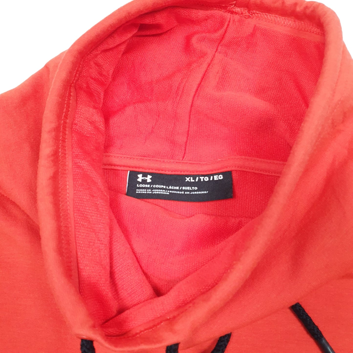 Mens Red Under Armour Gym Workout Active Running Roll Snood Turtle Neck Jumper