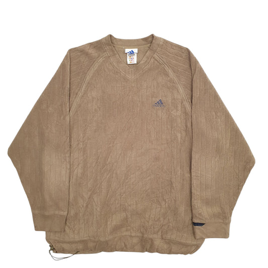 Mens Khaki Adidas Vintage 90's Crewneck Jumper