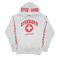 Mens Grey Lifeguard Virginia Beach Spellout Hoodie Jumper