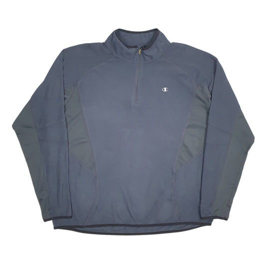 Mens Navy Champion  Quarter Zip Jumper