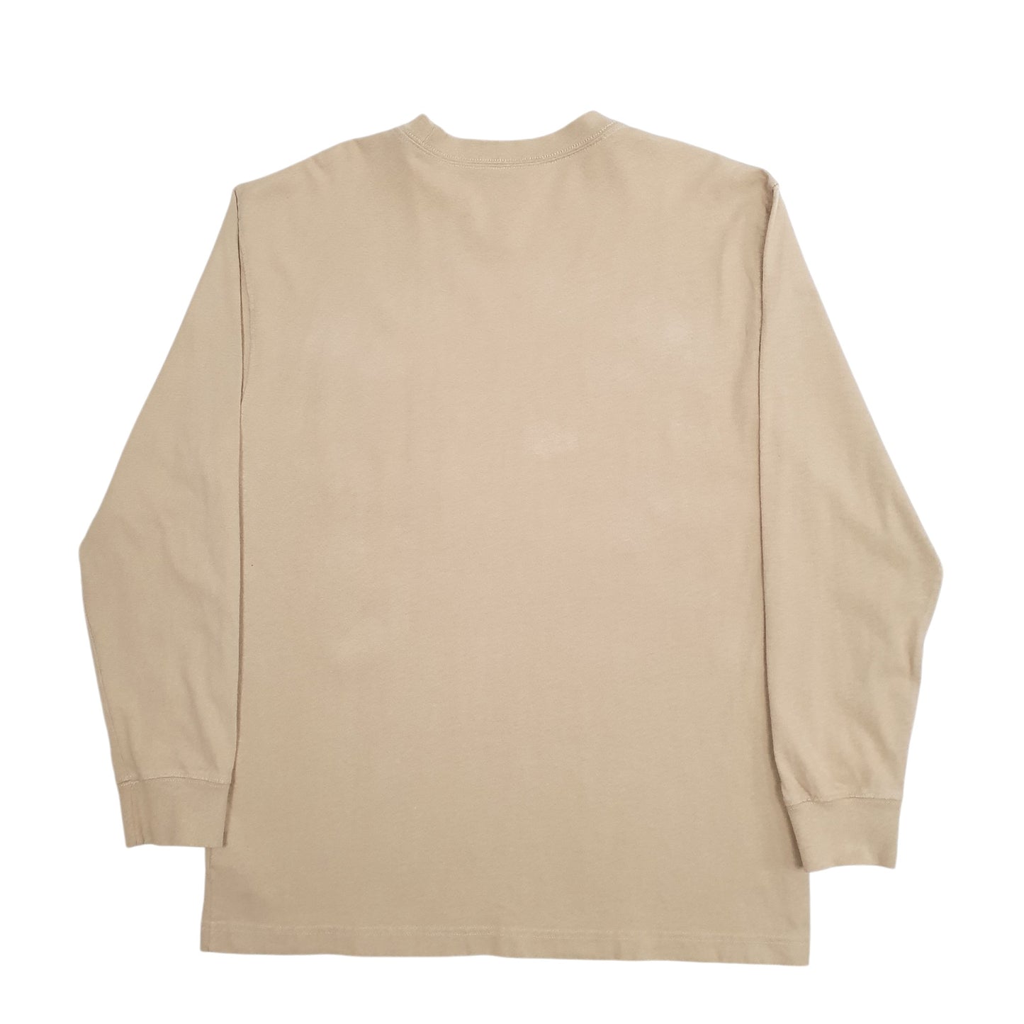 Mens Beige Dickies  Long Sleeve T Shirt
