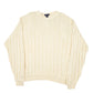 Mens Cream Nautica Knit Cable Chunky Crewneck Jumper