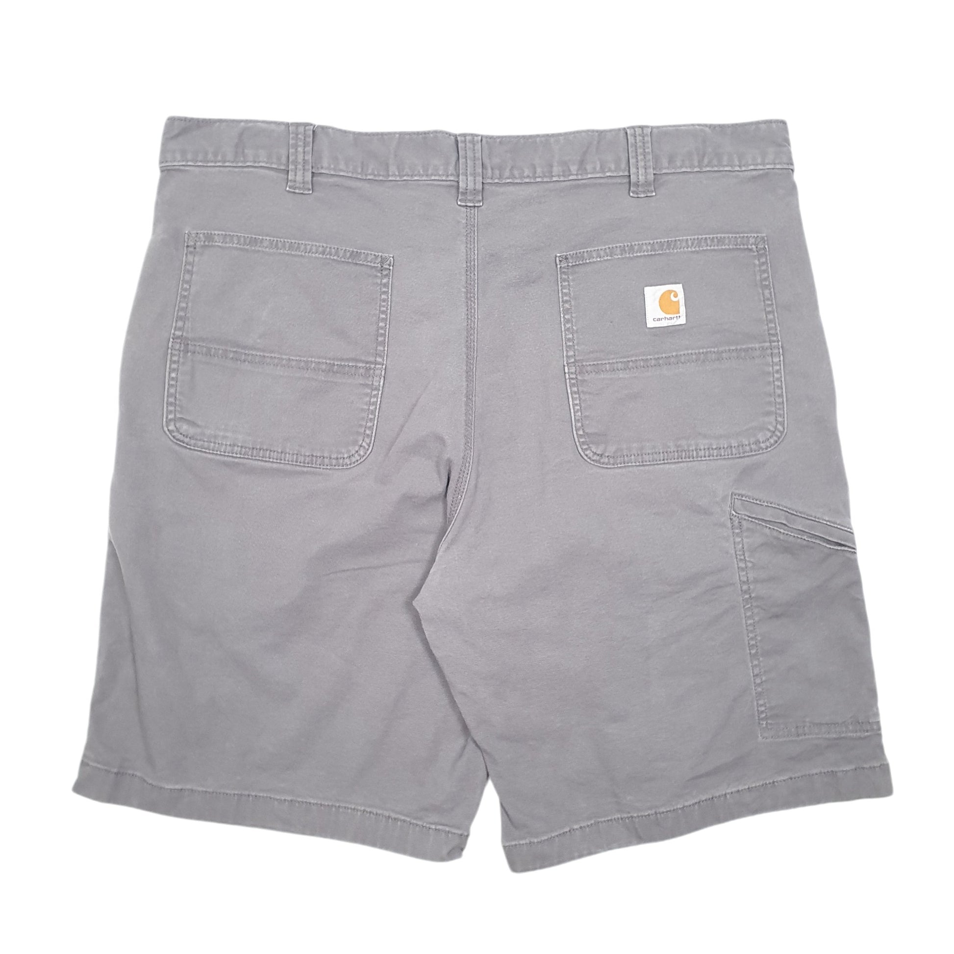 Mens Grey Carhartt Workwear Relaxed Carpenter Shorts