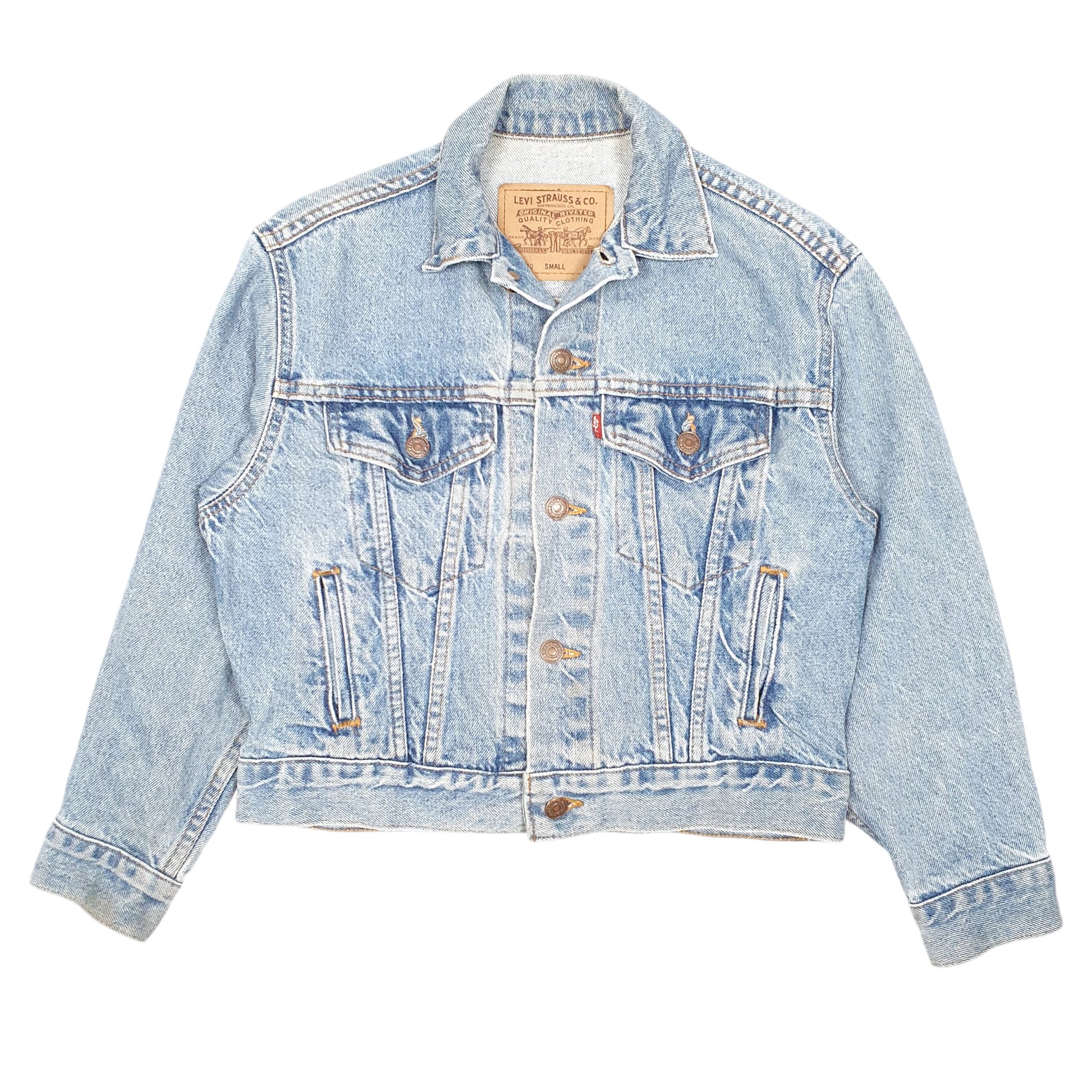 Womens Blue Levis Vintage Type 3 57510 Trucker Jean  Coat