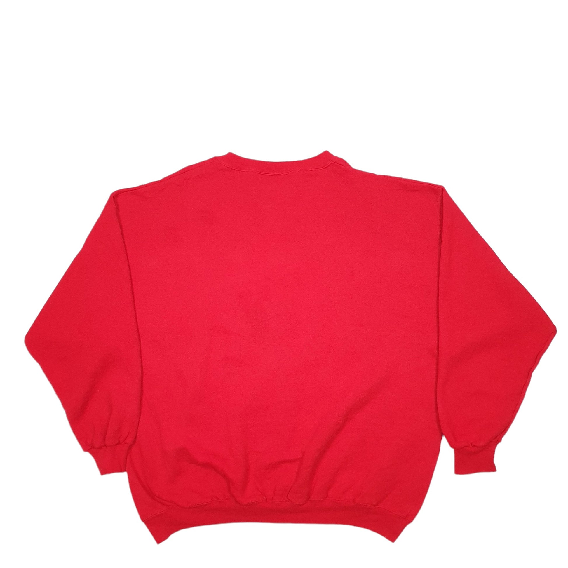 Mens Red Discus Athletic Vintage 90's Crewneck Jumper
