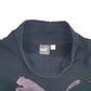 Womens Black Puma Spellout Crewneck Jumper