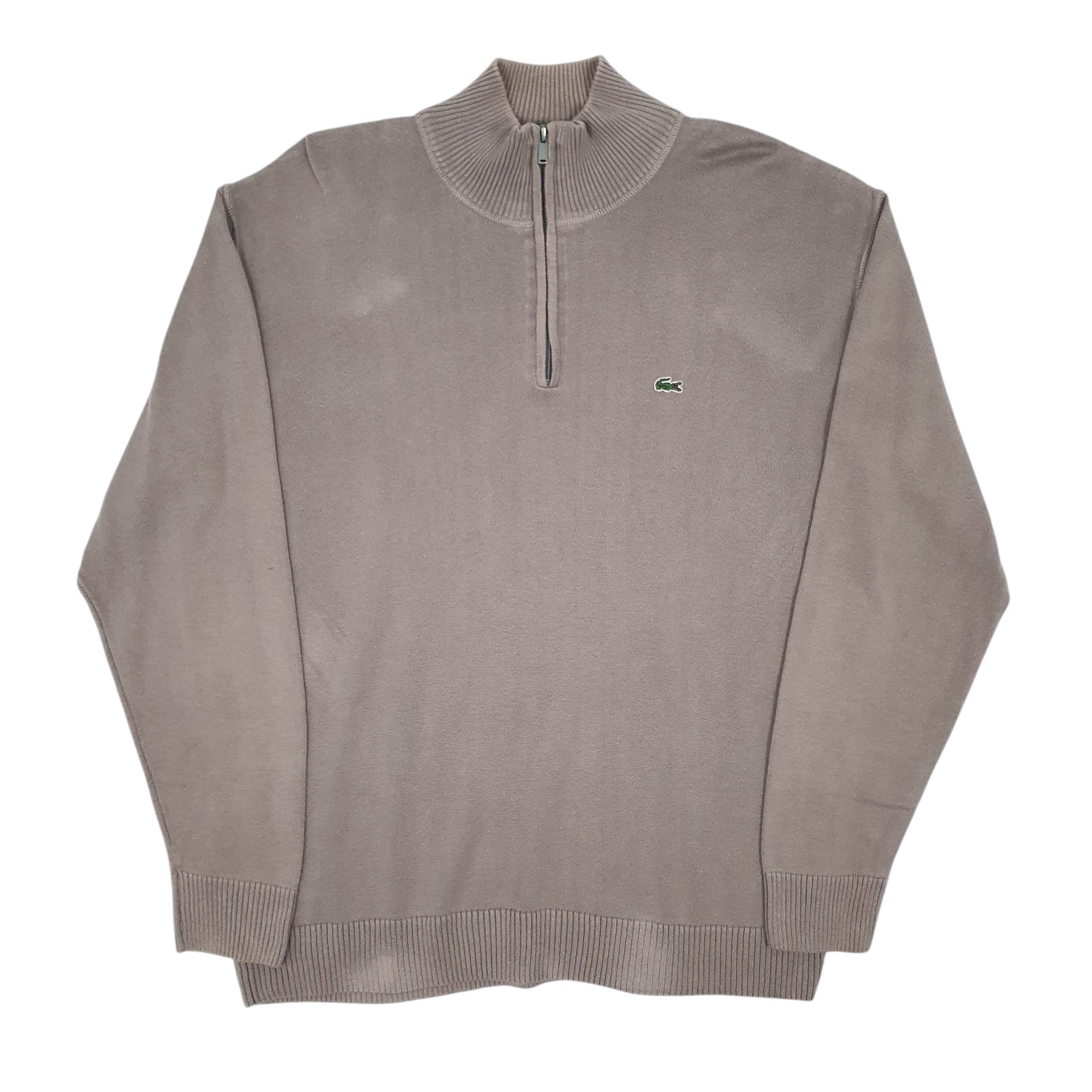 Mens grey lacoste jumper best sale