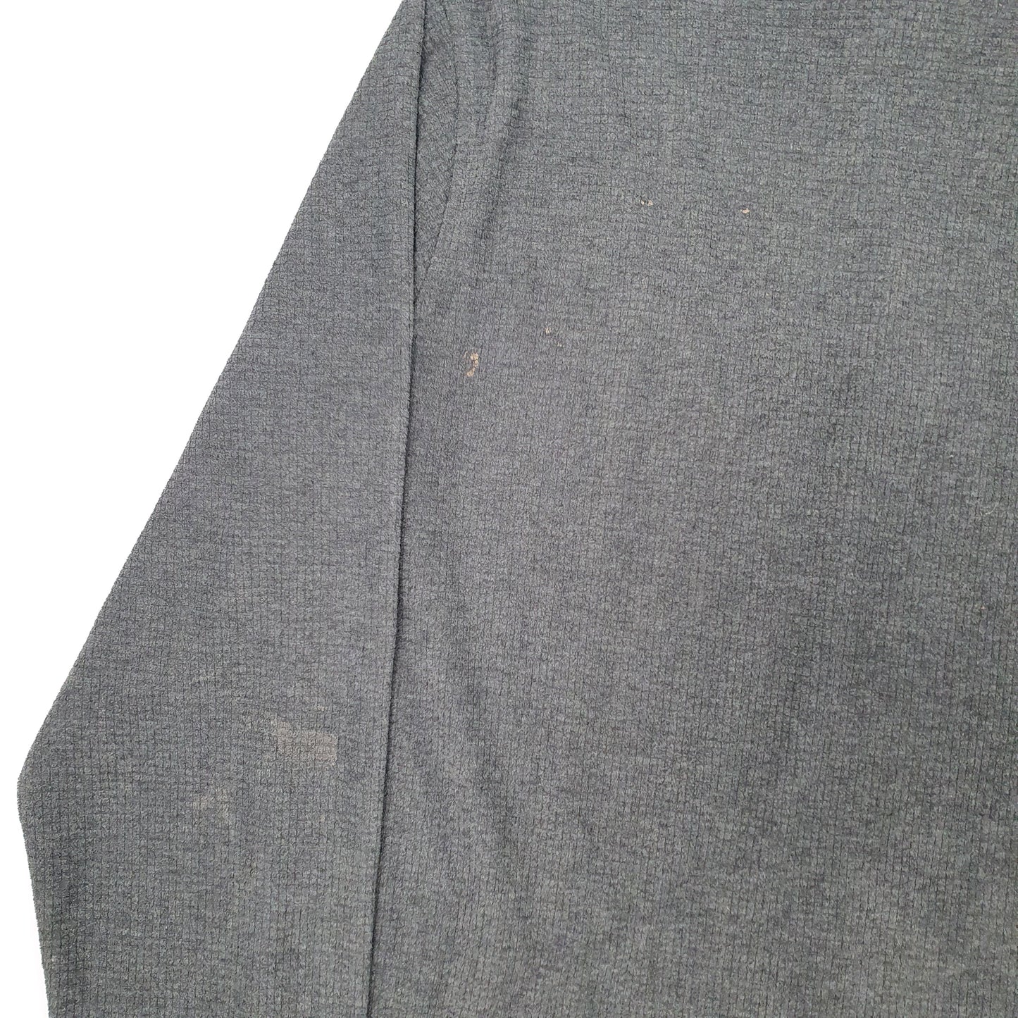 Mens Grey Starter  Quarter Zip Jumper
