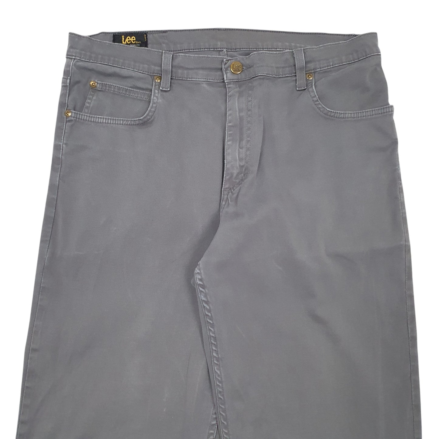Mens Grey Lee  Chino Trousers