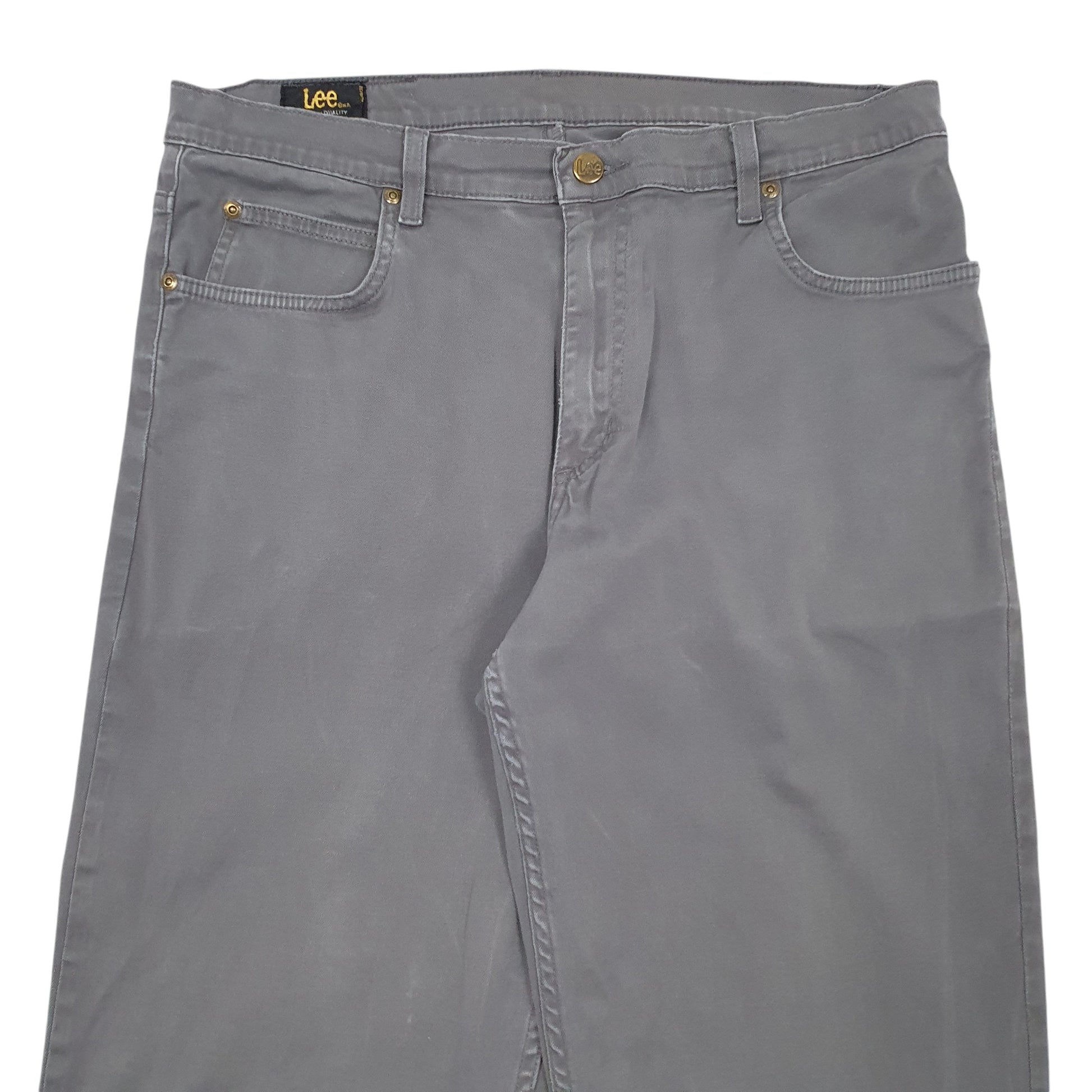 Mens Grey Lee  Chino Trousers