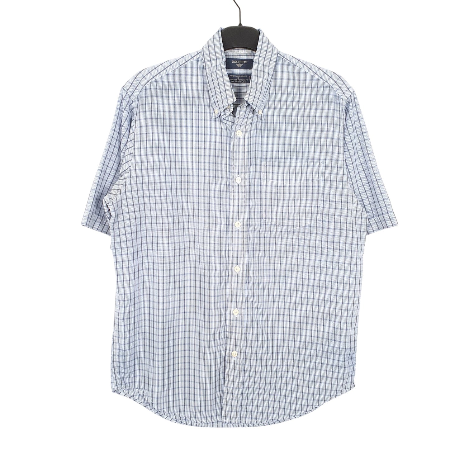 Mens Blue Dockers  Short Sleeve Shirt