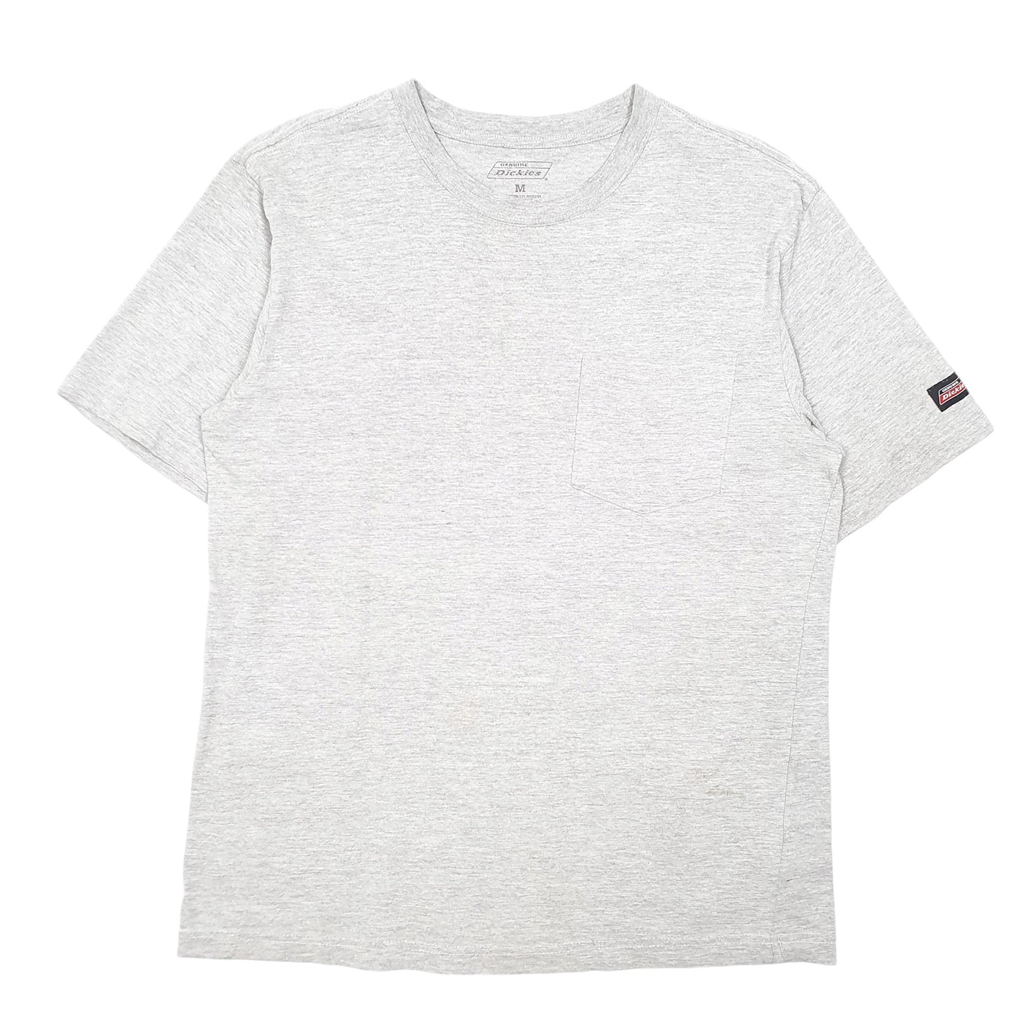 Mens Grey Dickies Pocket Workwear Short Sleeve T Shirt