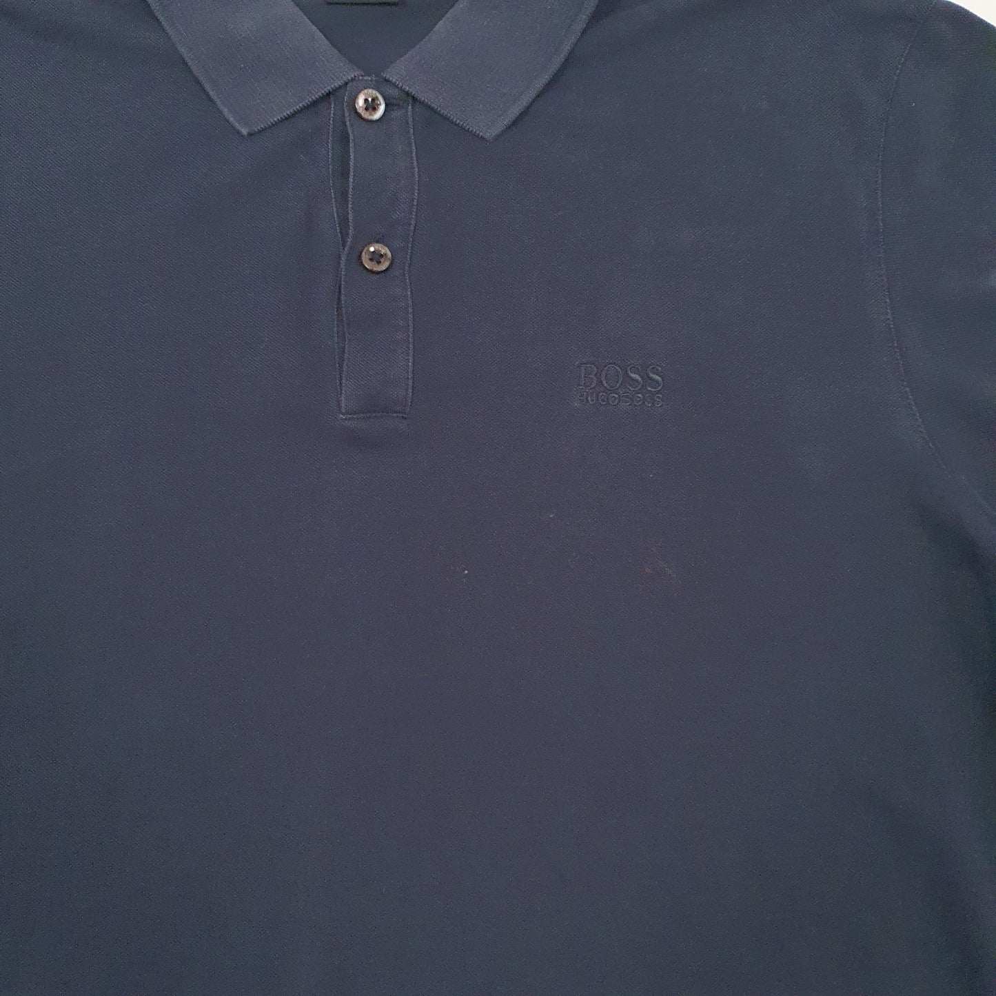 Mens Black Hugo Boss  Short Sleeve Polo Shirt