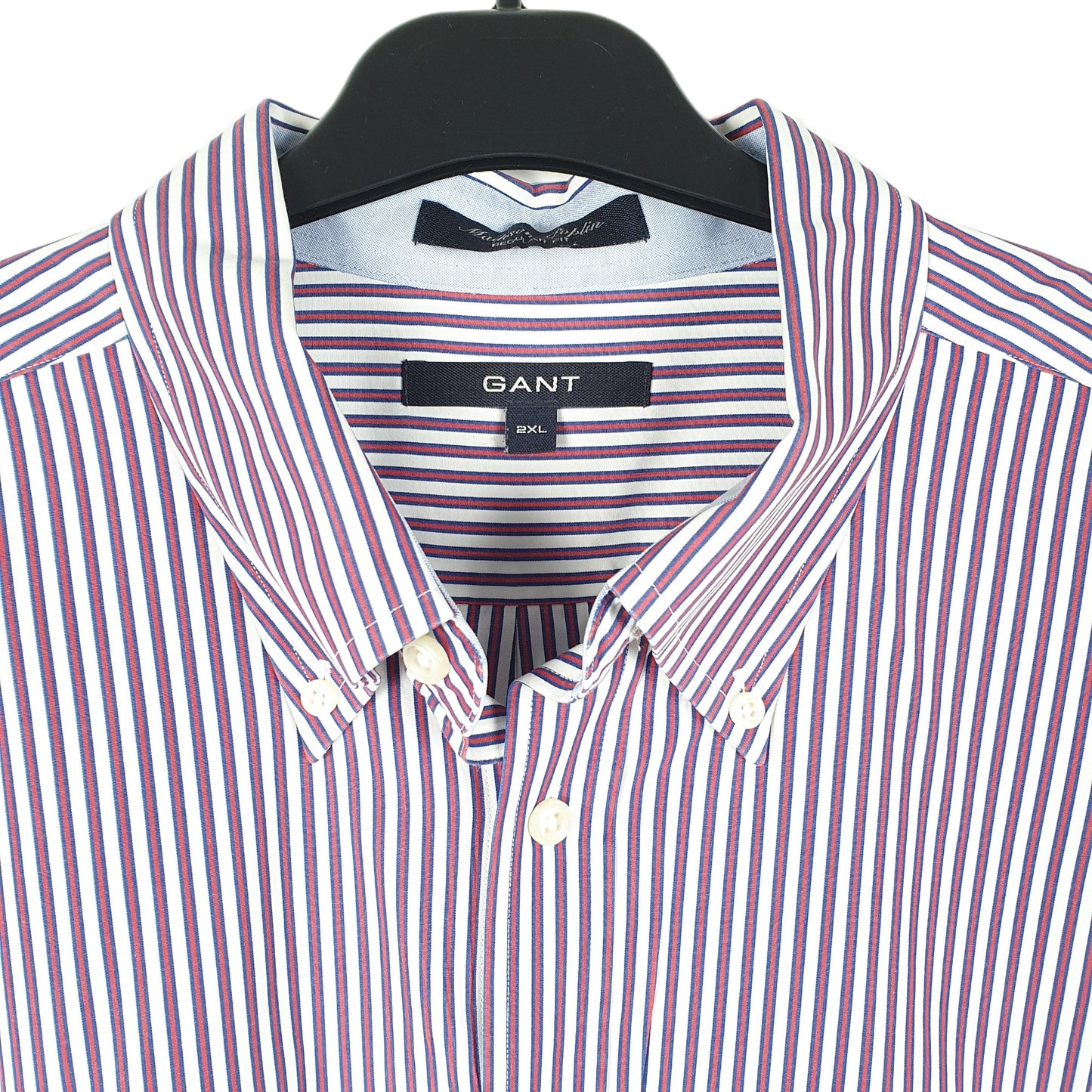 Mens White Gant Madison Poplin Long Sleeve Shirt