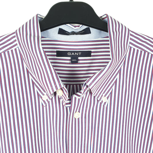 Mens White Gant Madison Poplin Long Sleeve Shirt