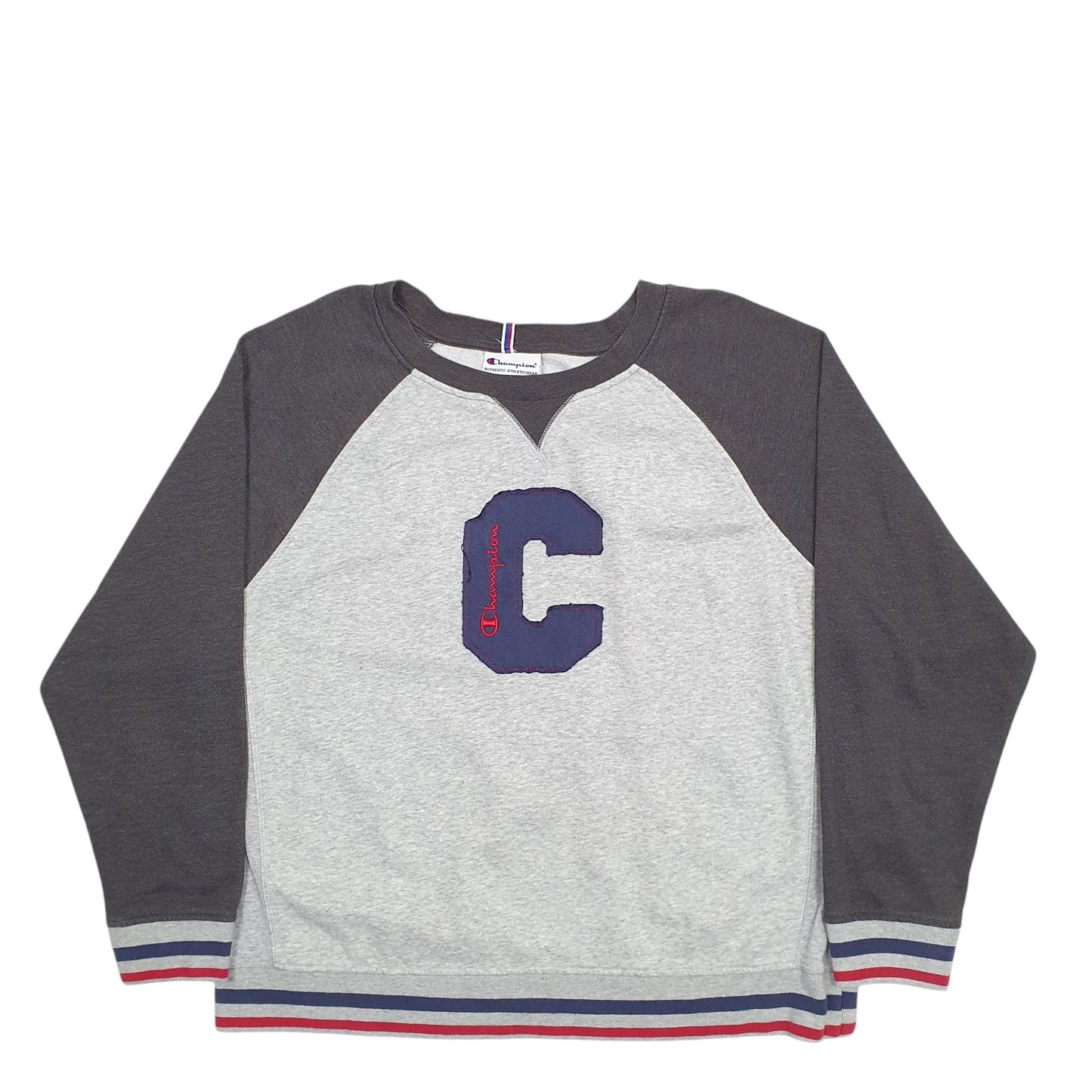 Mens Grey Champion  Crewneck Jumper