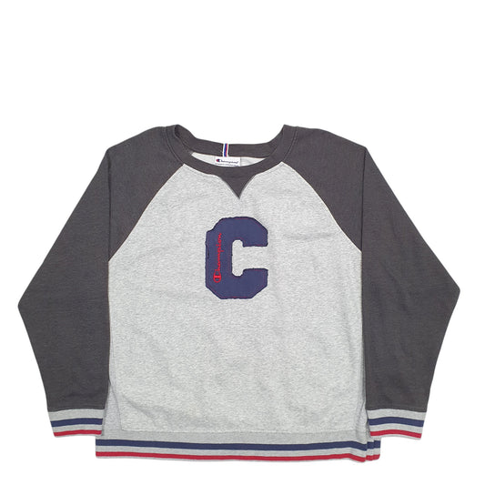 Mens Grey Champion  Crewneck Jumper