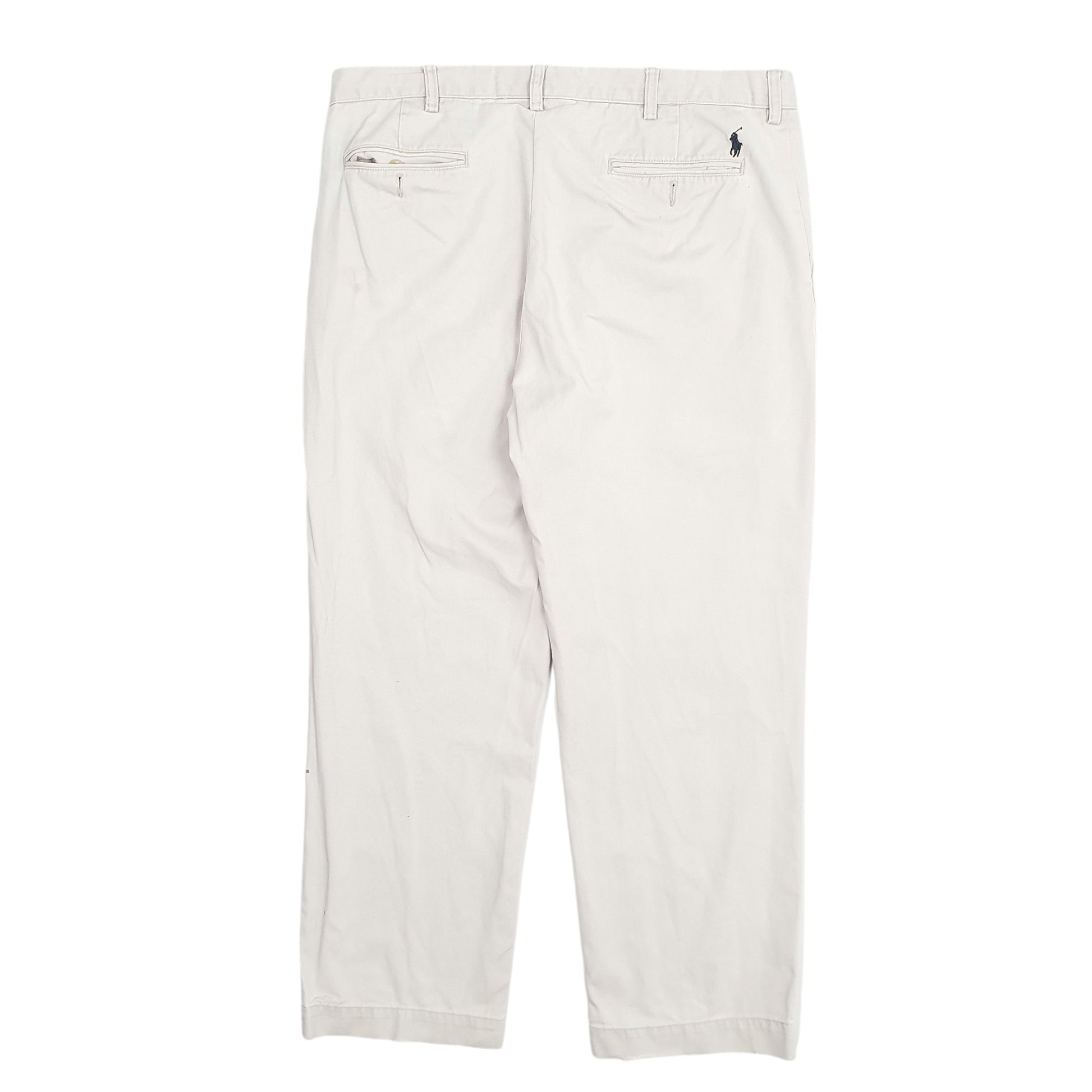 Mens Cream Polo Ralph Lauren Preston Pant 0 Chino Trousers