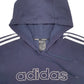 Mens Navy Adidas Spellout Hoodie Jumper
