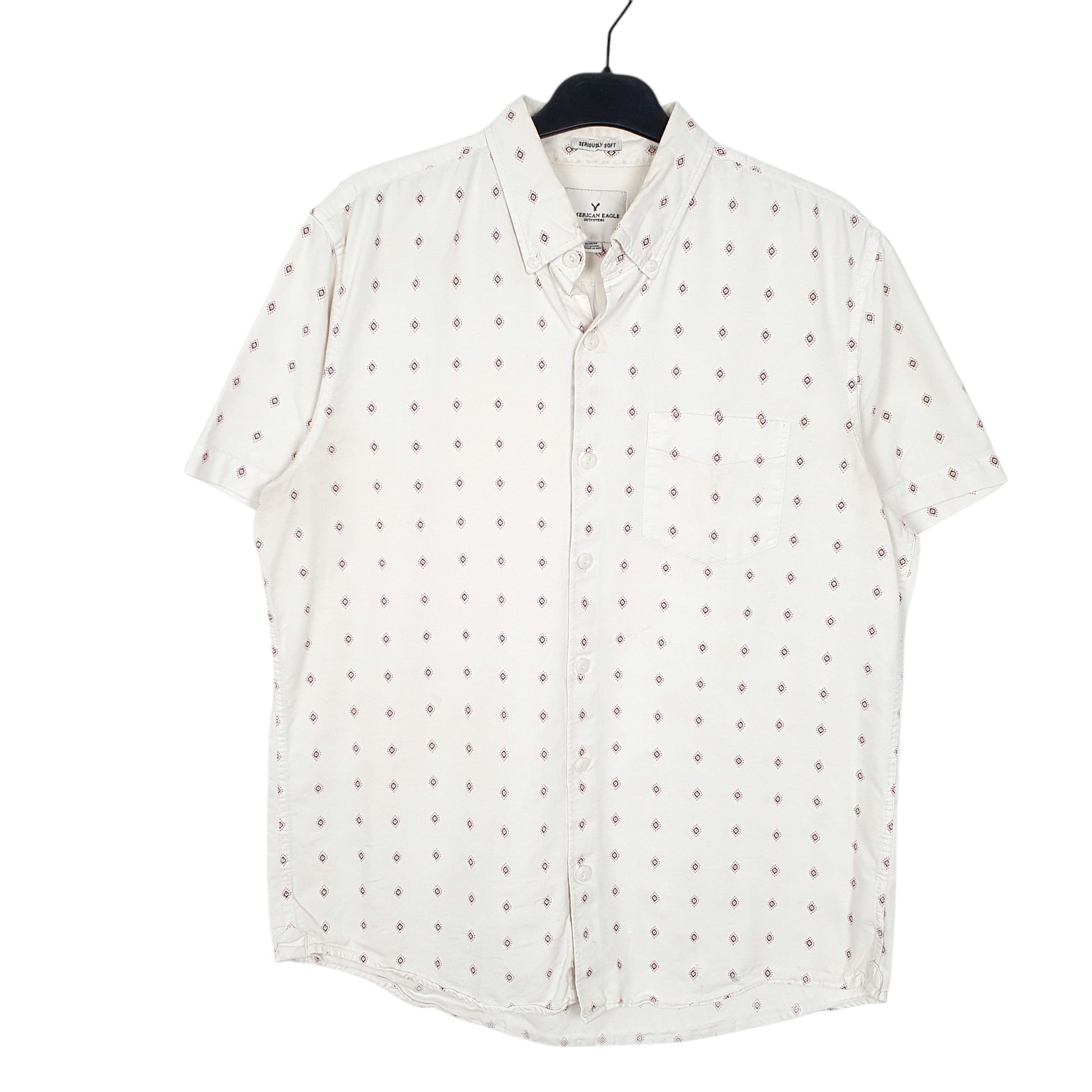 Mens White American Eagle Outfitters  Short Sleeve Shirt