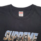 Mens Black Supreme Spellout Made In USA Pre-Shrunk Short Sleeve T Shirt