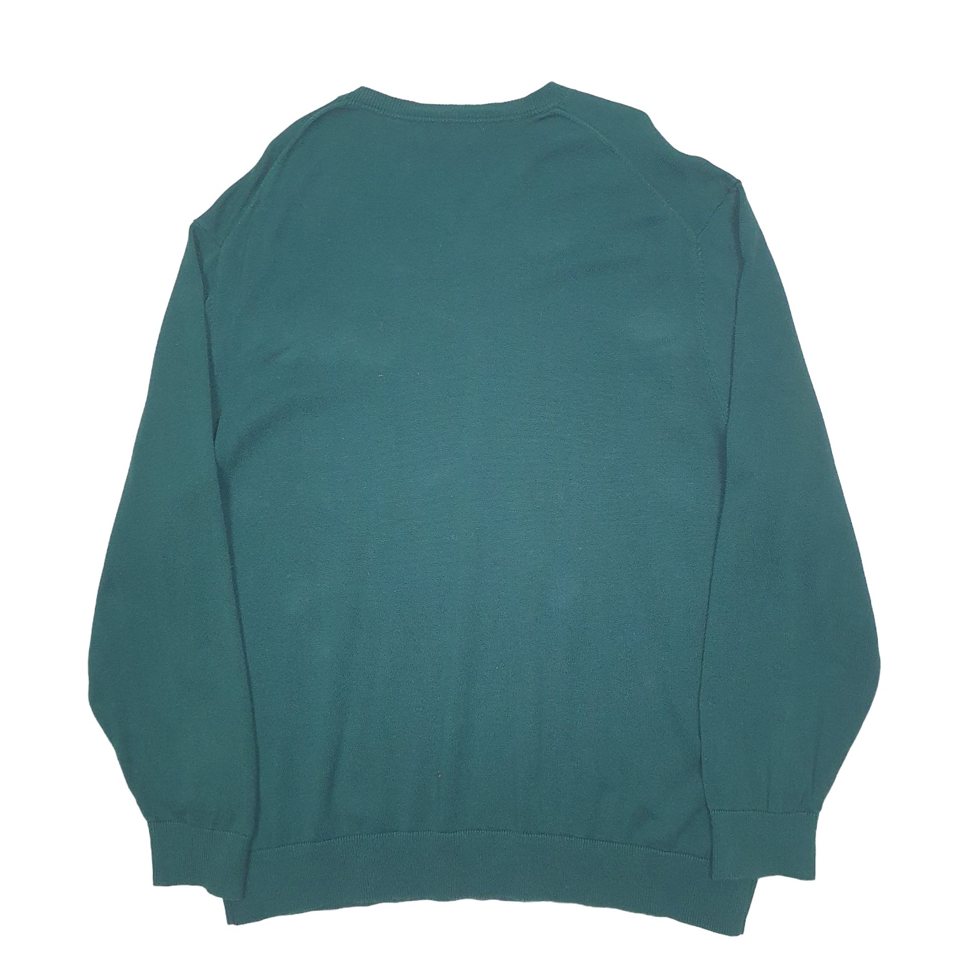 Mens Green Nautica Knit Crewneck Jumper