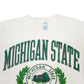 Mens White Discus Athletics Vintage 90s Michigan State University Crewneck Jumper