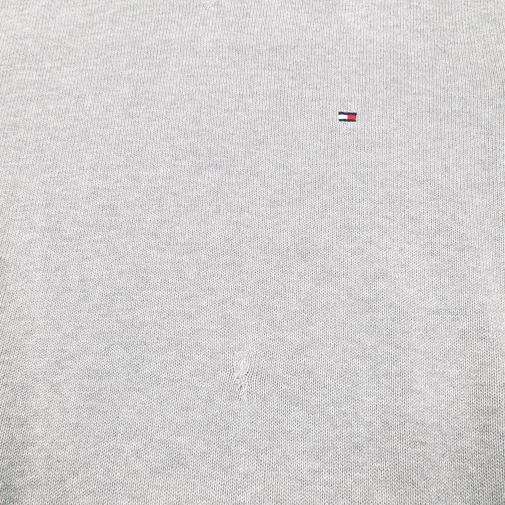 Mens Grey Tommy Hilfiger Knit Crewneck Jumper