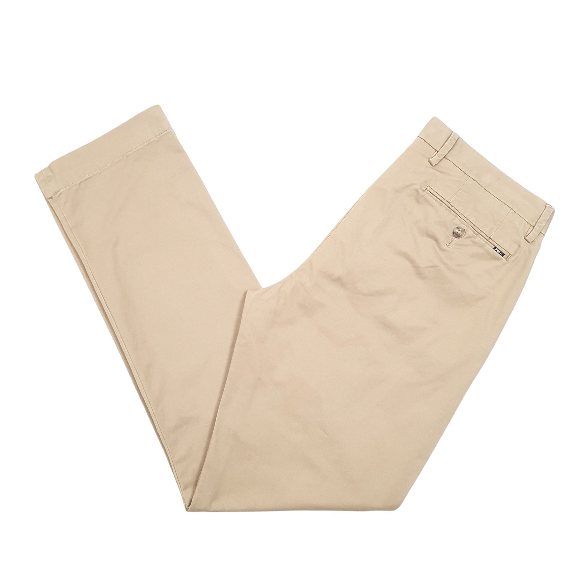 Mens Tan Polo Ralph Lauren Stretch Chino Trousers