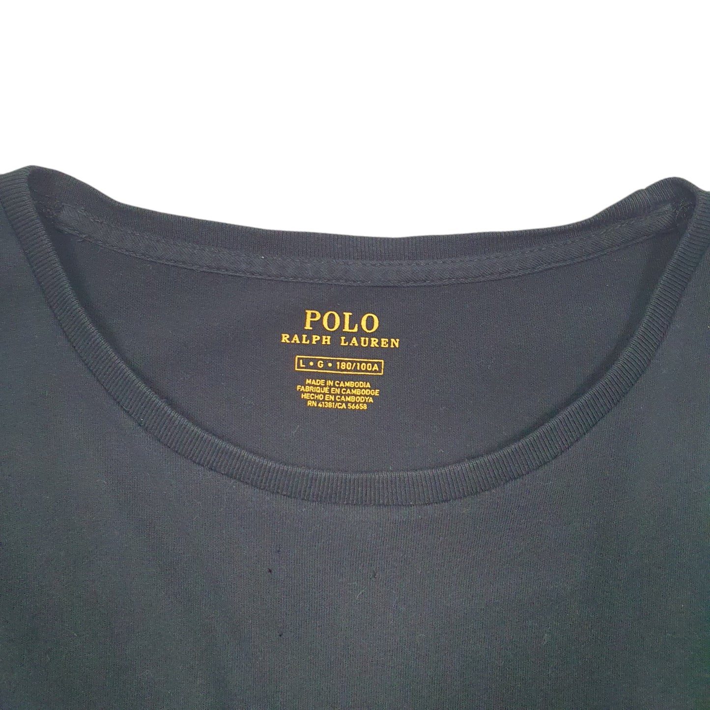 Mens Black Polo Ralph Lauren  Short Sleeve T Shirt