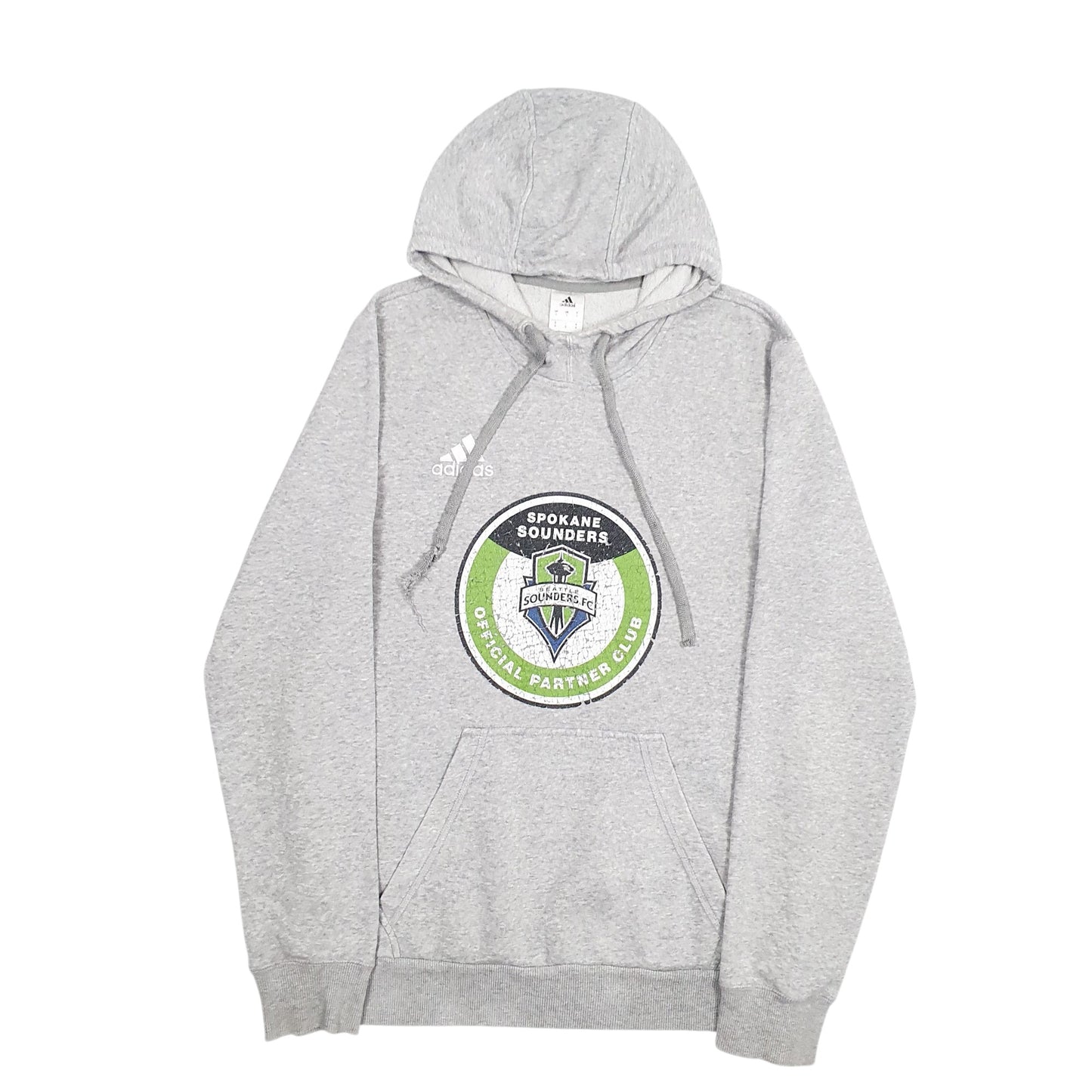 Mens Grey Adidas  Hoodie Jumper