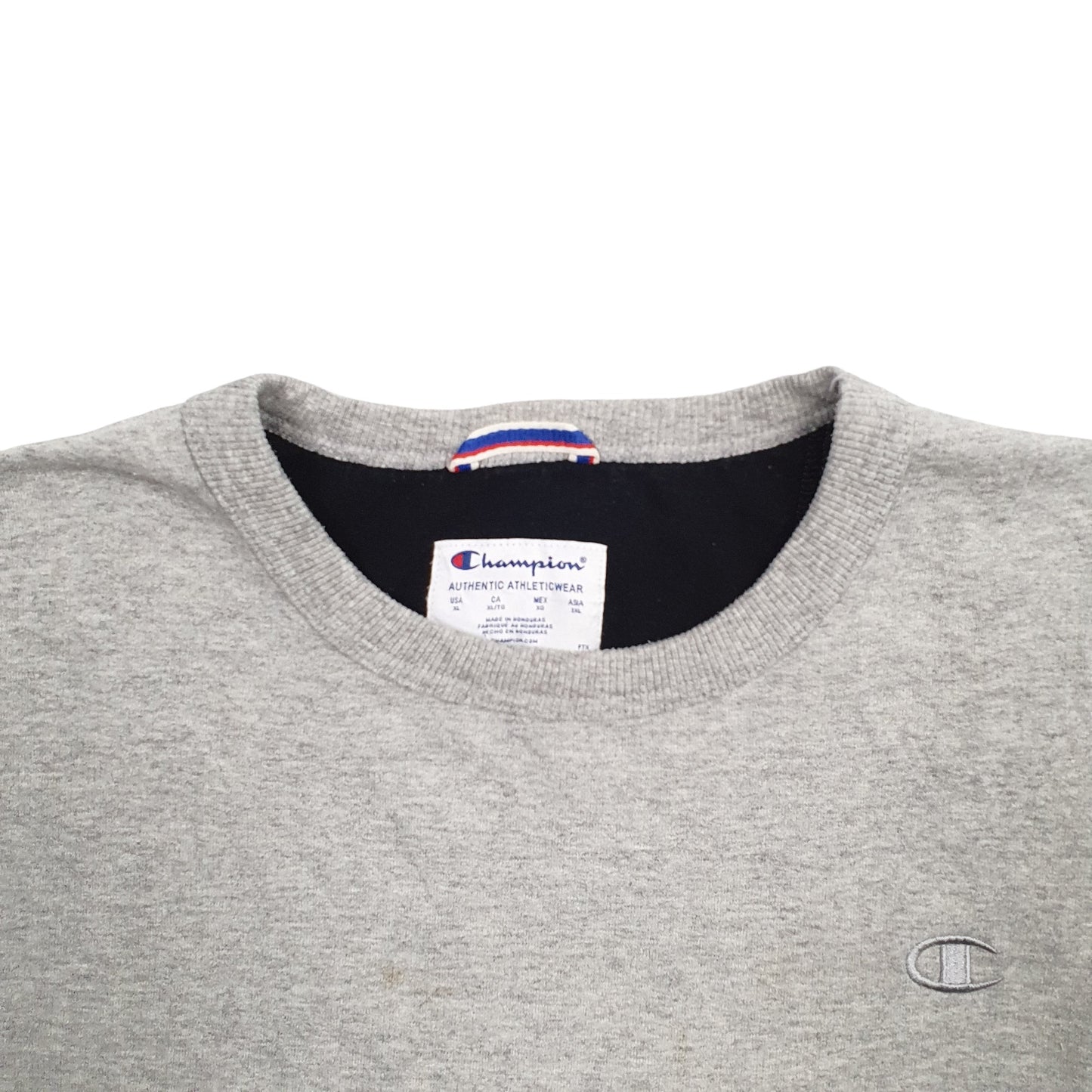 Mens Grey Champion  Crewneck Jumper