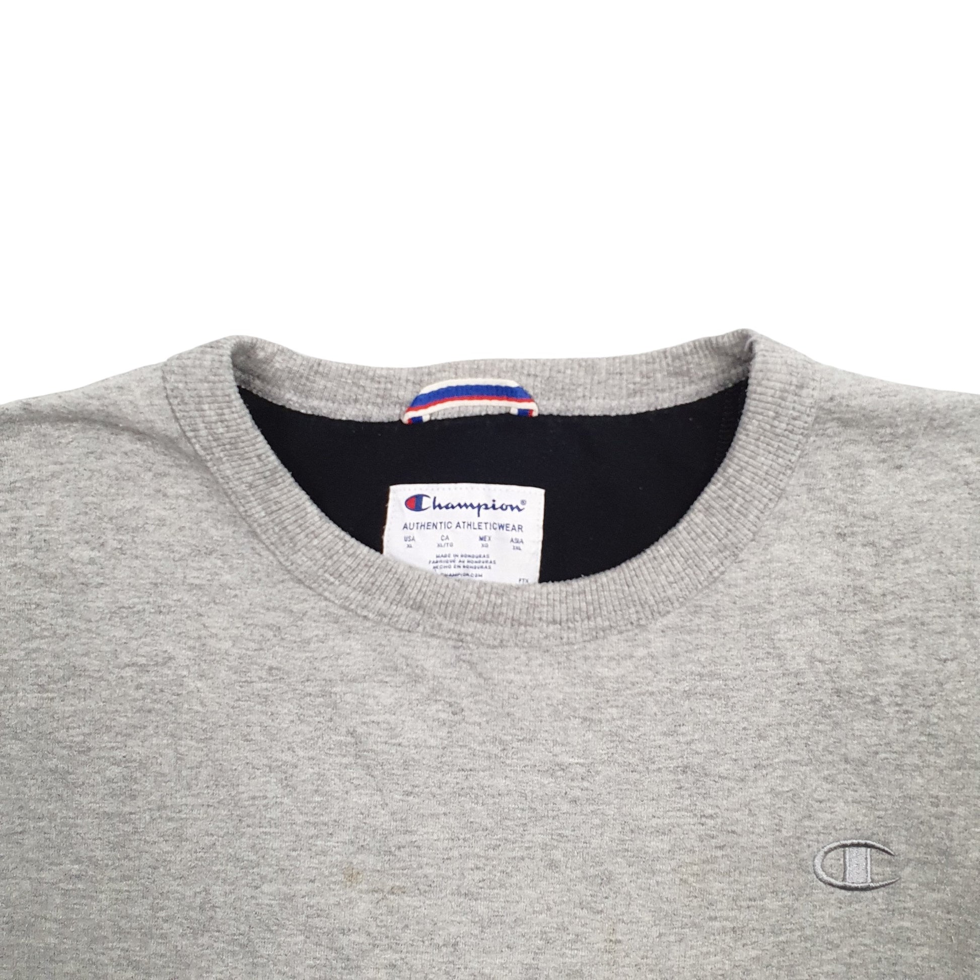 Mens Grey Champion  Crewneck Jumper