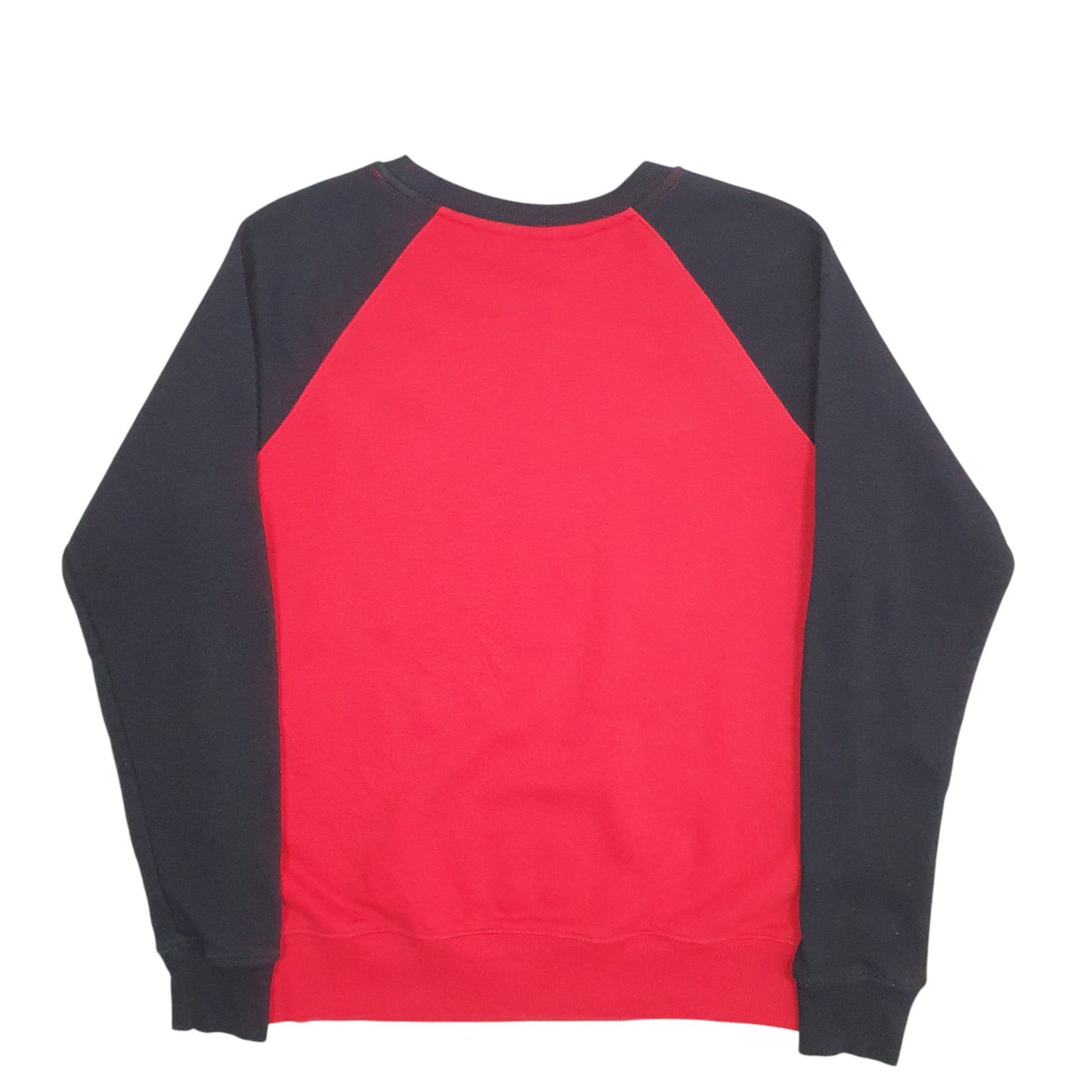 Womens Red Fila Spellout Crewneck Jumper