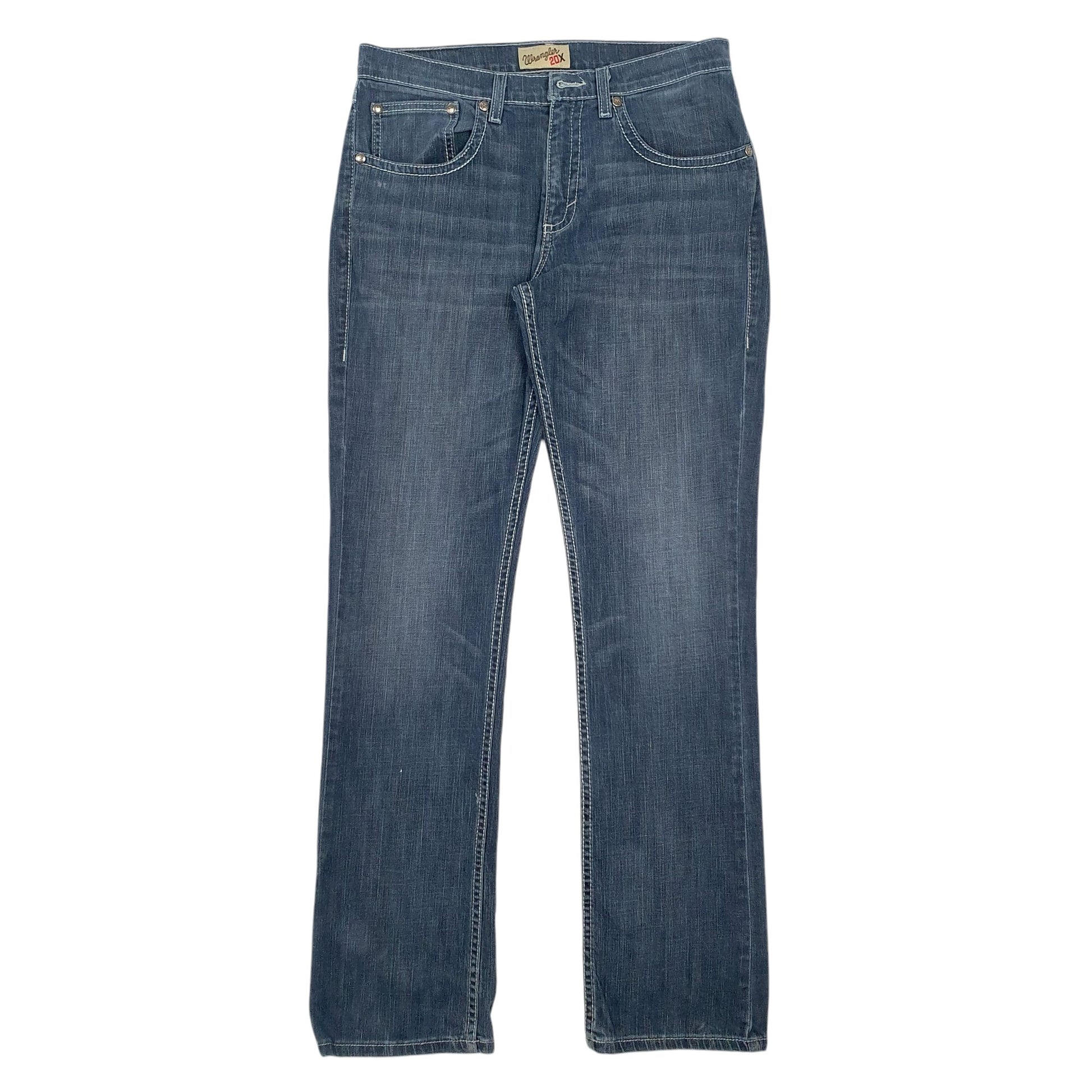 Mens Blue Wrangler 20X 42MWX JeansW33 L35