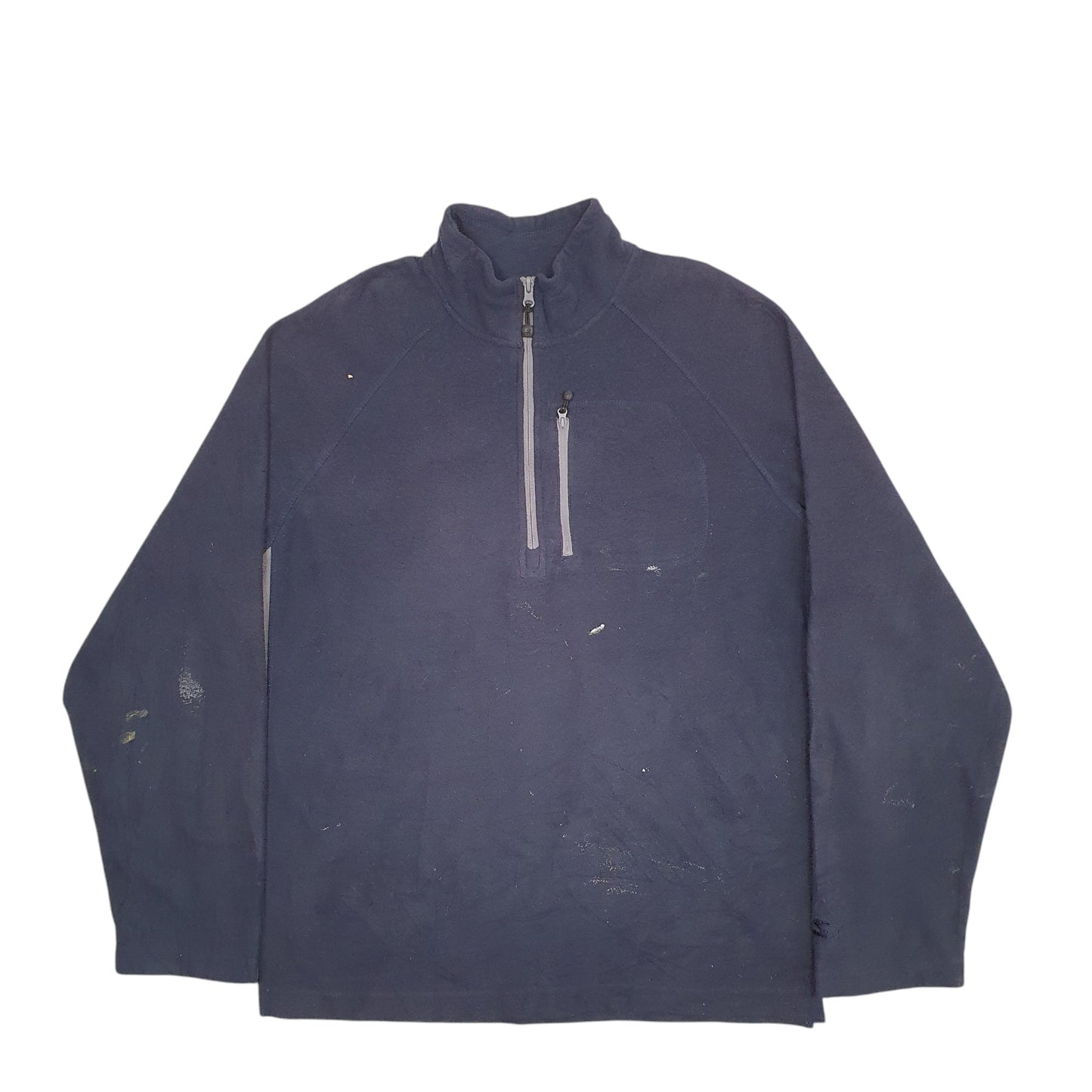 Mens Navy Starter  Quarter Zip Jumper