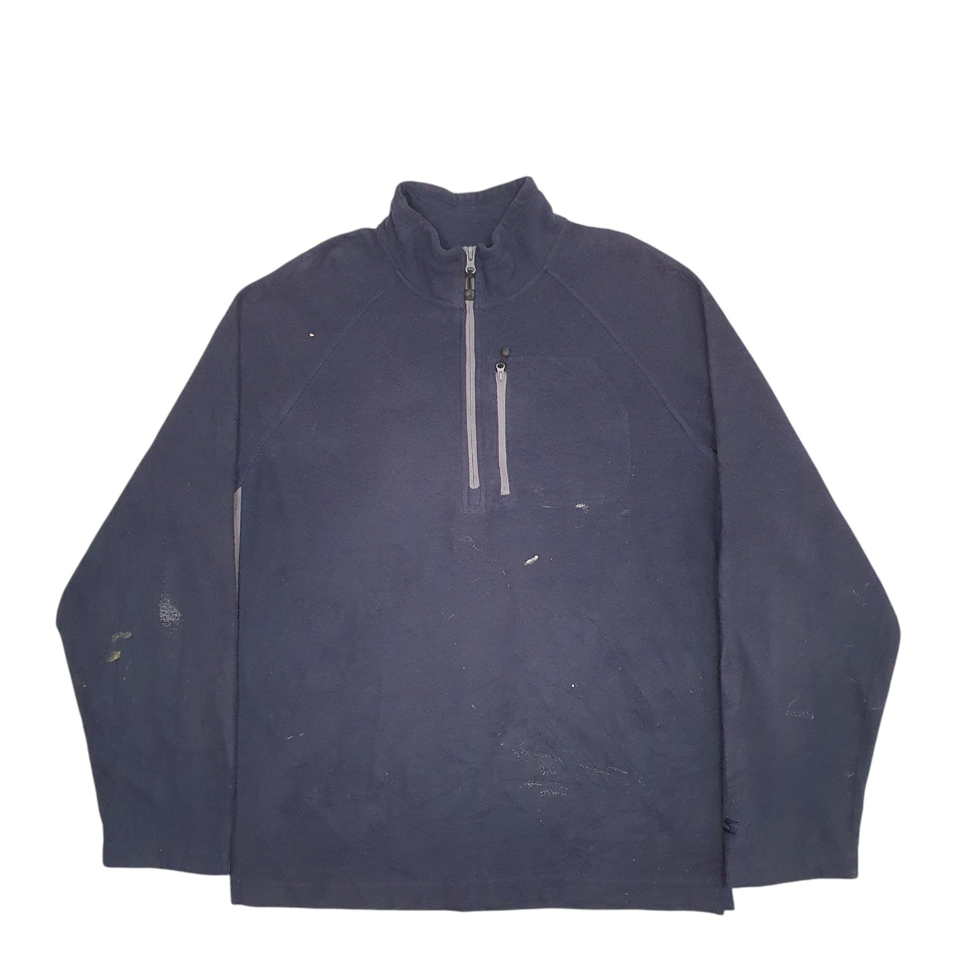 Mens Navy Starter  Quarter Zip Jumper