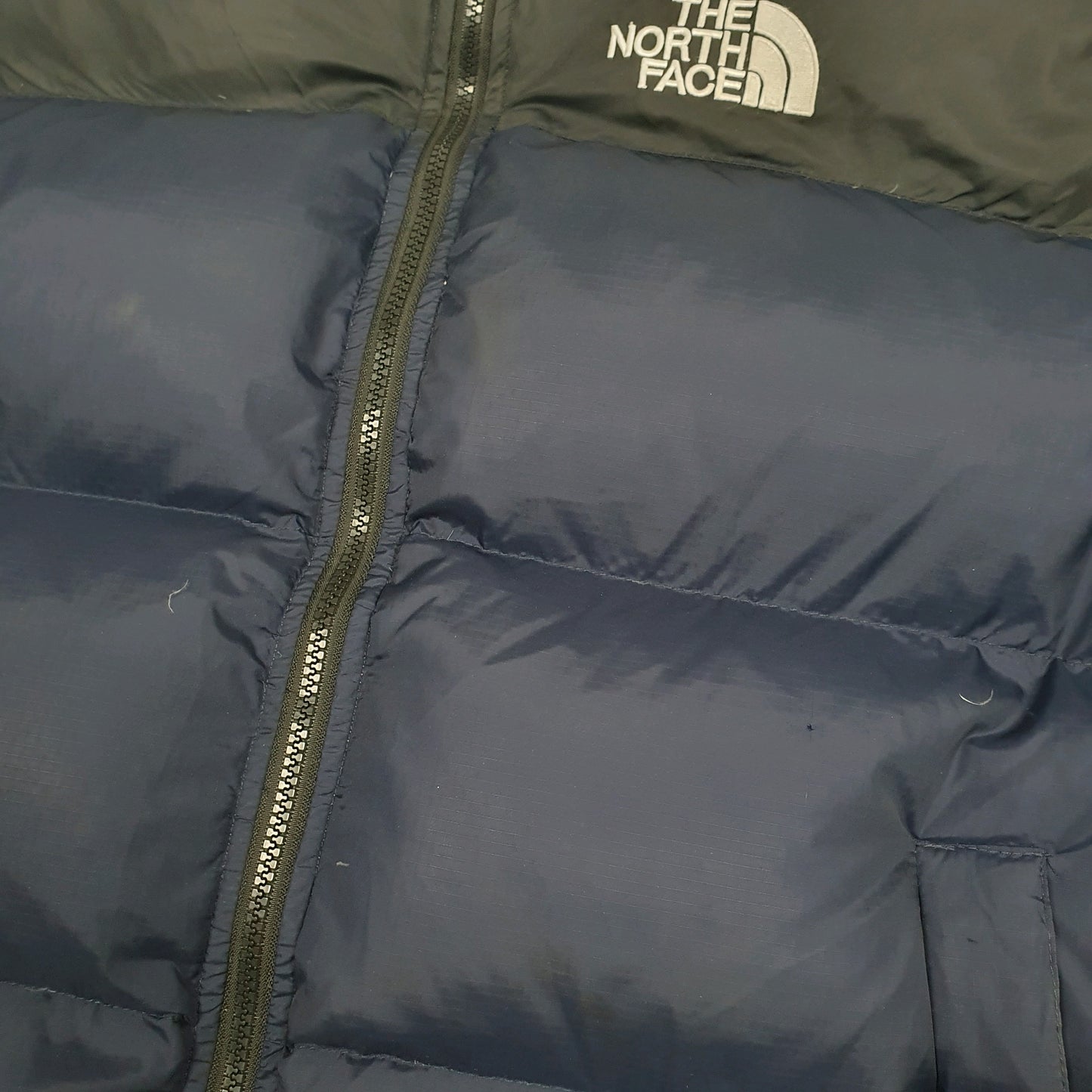 Mens Navy The North Face Nuptse 700  Coat