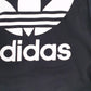 Womens Black Adidas Spellout Hoodie Jumper