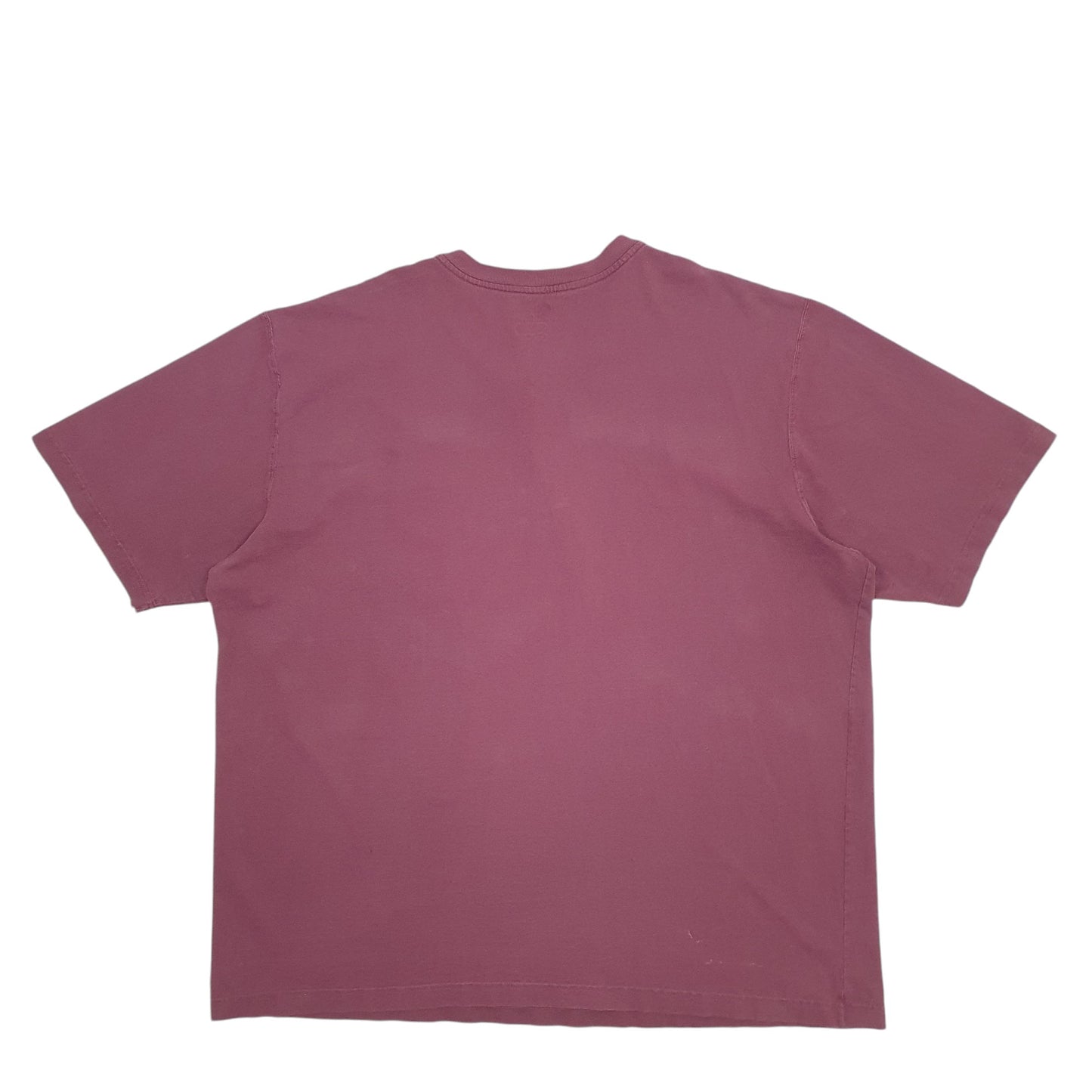 Mens Burgundy Carhartt Pocket Short Sleeve T Shirt